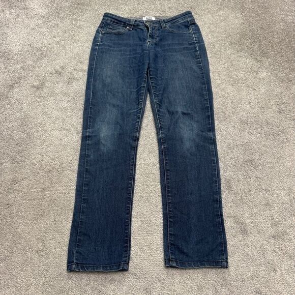 Paige Skyline Skinny Denim Jeans Womens 26 Blue Dark Wash Mid Rise Casual 28x28 - Picture 1 of 15